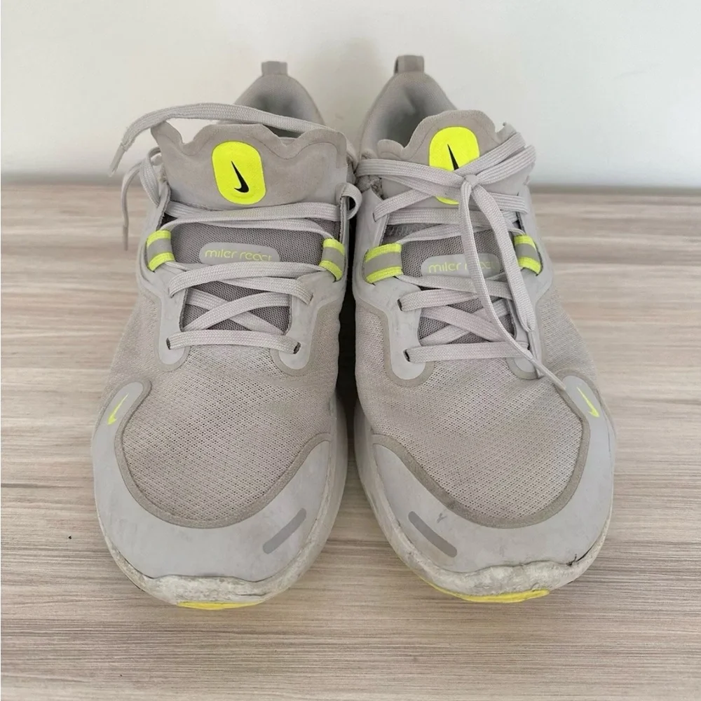 Nike React Miler Grey‎ Fog Volt size 10